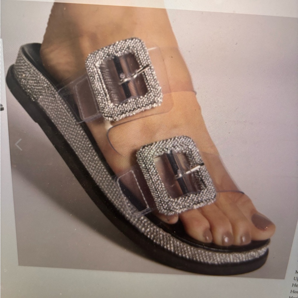 Schutz Tessa Sandals with Crystal Buckles
